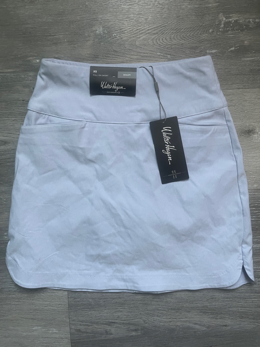 Walter Hagen Sculpt Light Blue Mini Skort skirt with under shorts XS